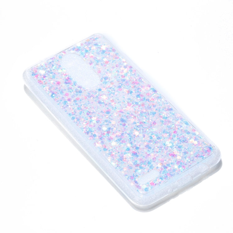 For LG K8 (2017) ( EU Version ) Colorful Glitter Powder Style Protective Soft Cover