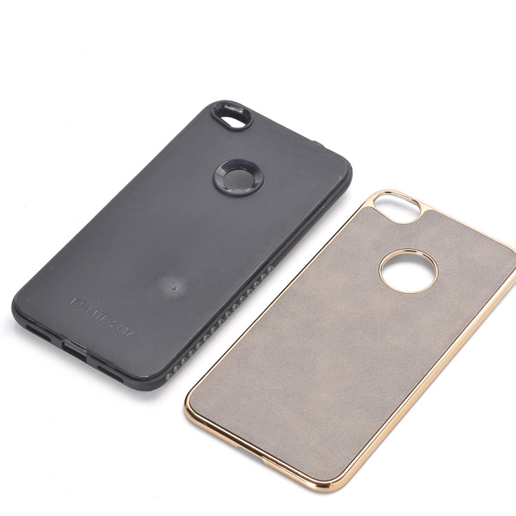 For Huawei  P8 Liteï¼ˆ2017ï¼‰Crazy Horse Texture Electroplating Back Cover