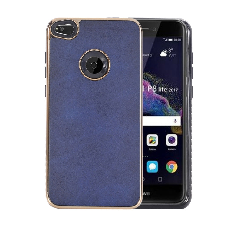 For Huawei  P8 Liteï¼ˆ2017ï¼‰Crazy Horse Texture Electroplating Back Cover