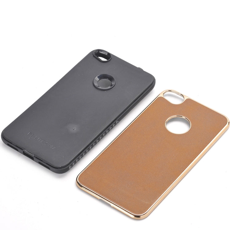For Huawei  P8 Liteï¼ˆ2017ï¼‰Crazy Horse Texture Electroplating Back Cover