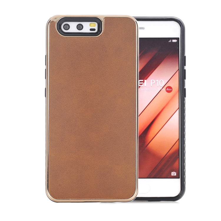 For Huawei  P10 Crazy Horse Texture Electroplating Back Cover