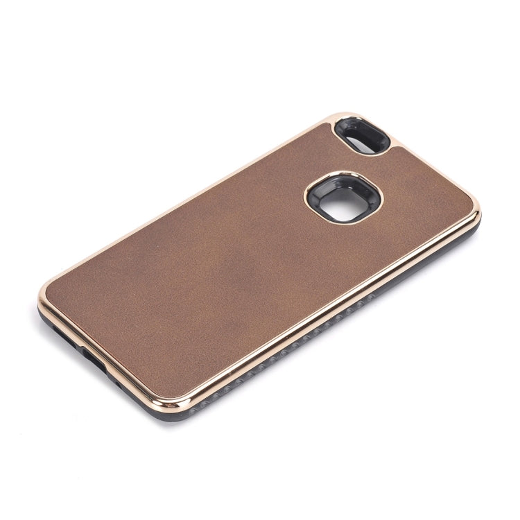 For Huawei  P10 Lite Crazy Horse Texture Electroplating Back Cover