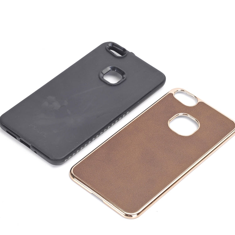 For Huawei  P10 Lite Crazy Horse Texture Electroplating Back Cover