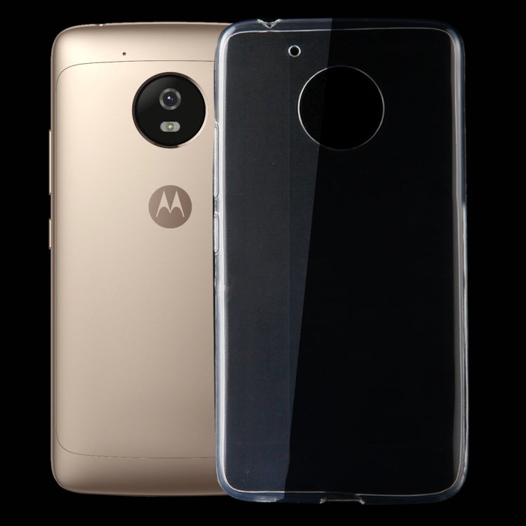 For Motorola Moto G5 0.75mm Ultra-thin Transparent TPU Protective Case (Transparent)