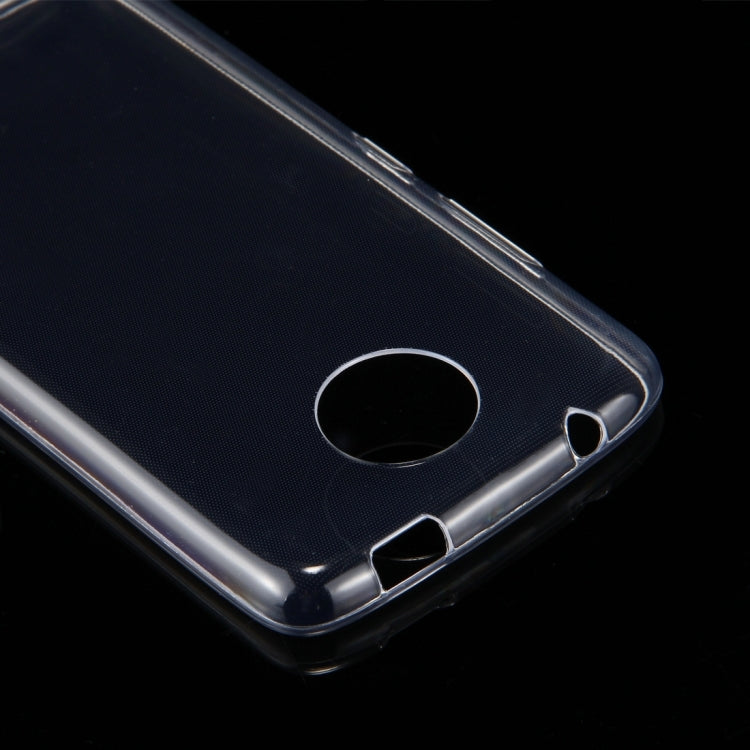 50 PCS for Motorola Moto C 0.75mm Ultra-thin Transparent TPU Protective Case
