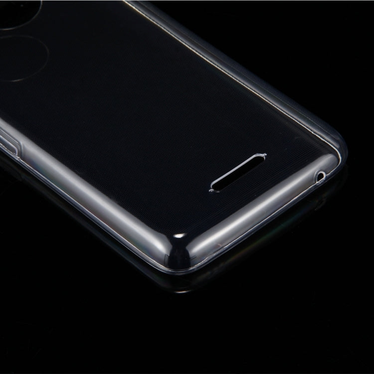 50 PCS for Motorola Moto C Plus 0.75mm Ultra-thin Transparent TPU Protective Case