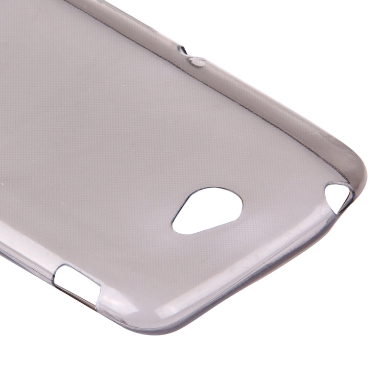 For Sony Xperia E4 0.75mm Ultra-thin Transparent TPU Protective Case(Grey)