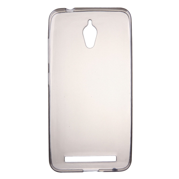 For Asus ZenFone Go / ZC500TG 0.75mm Ultra-thin Transparent TPU Protective Case(Grey)
