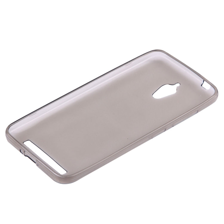 For Asus ZenFone Go / ZC500TG 0.75mm Ultra-thin Transparent TPU Protective Case(Grey)