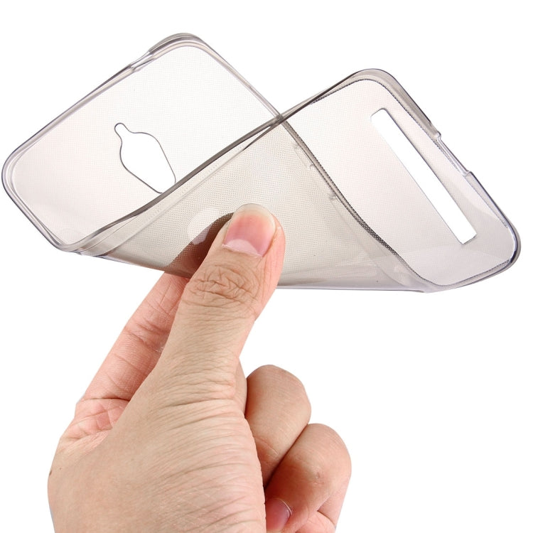 For Asus ZenFone Go / ZC500TG 0.75mm Ultra-thin Transparent TPU Protective Case(Grey)