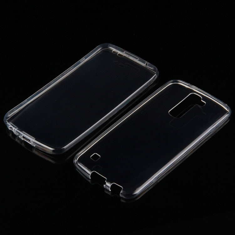 For LG K10 0.75mm Double-sided Ultra-thin Transparent TPU Protective Case(Transparent)