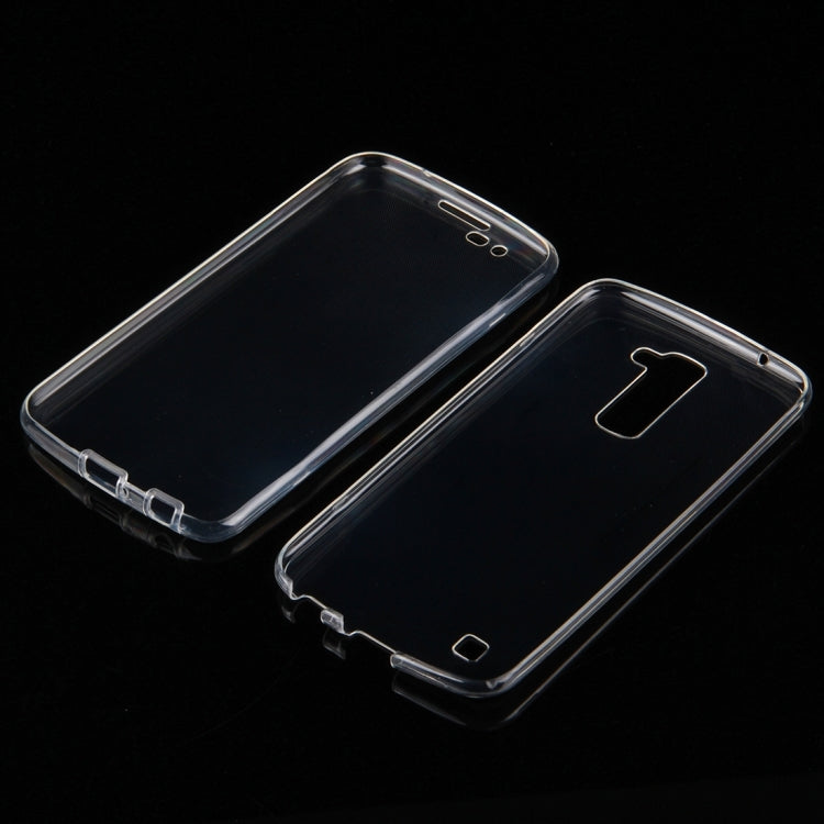 For LG K10 0.75mm Double-sided Ultra-thin Transparent TPU Protective Case(Transparent)