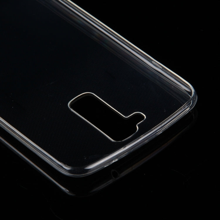 For LG K10 0.75mm Double-sided Ultra-thin Transparent TPU Protective Case(Transparent)