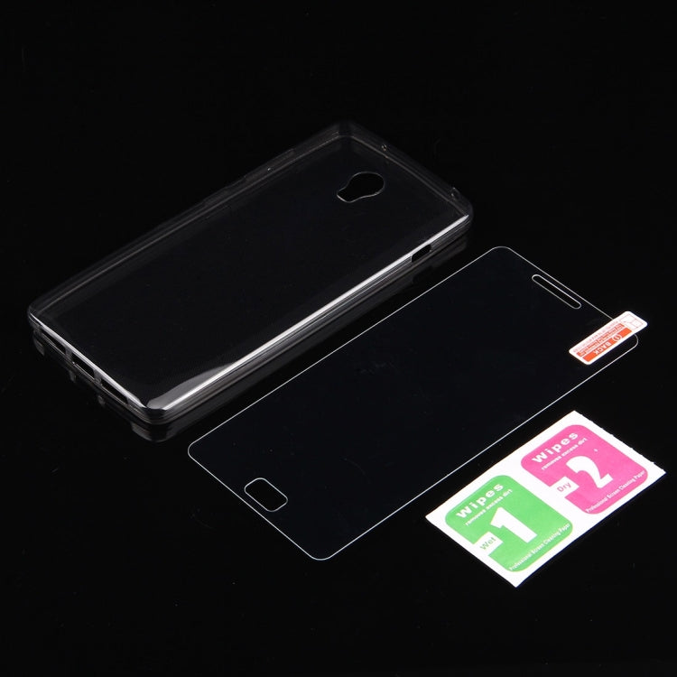 2 in 1 for Lenovo Vibe P1 (S-MPH-1082) & P1C58 (MPH0767) & P1C72 Soft Transparent TPU Protective Case Back Shell Cover + Tempered Glass Screen Film Protector