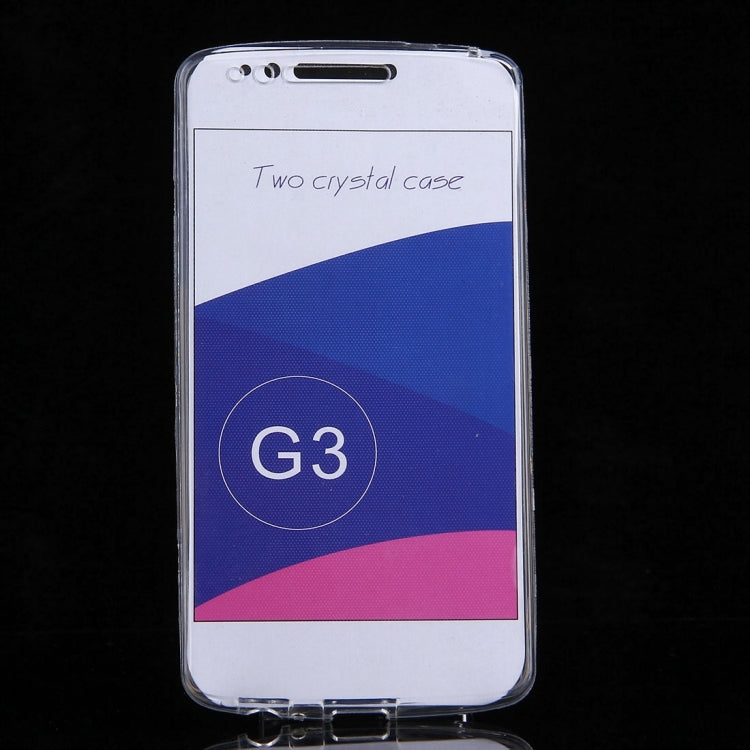 For LG G3 0.75mm Double-sided Ultra-thin Transparent TPU Protective Case (Transparent)