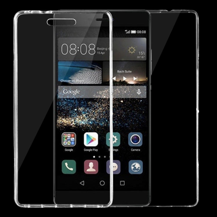 For Huawei  P8 0.75mm Double-sided Ultra-thin Transparent TPU Protective Case (Transparent)
