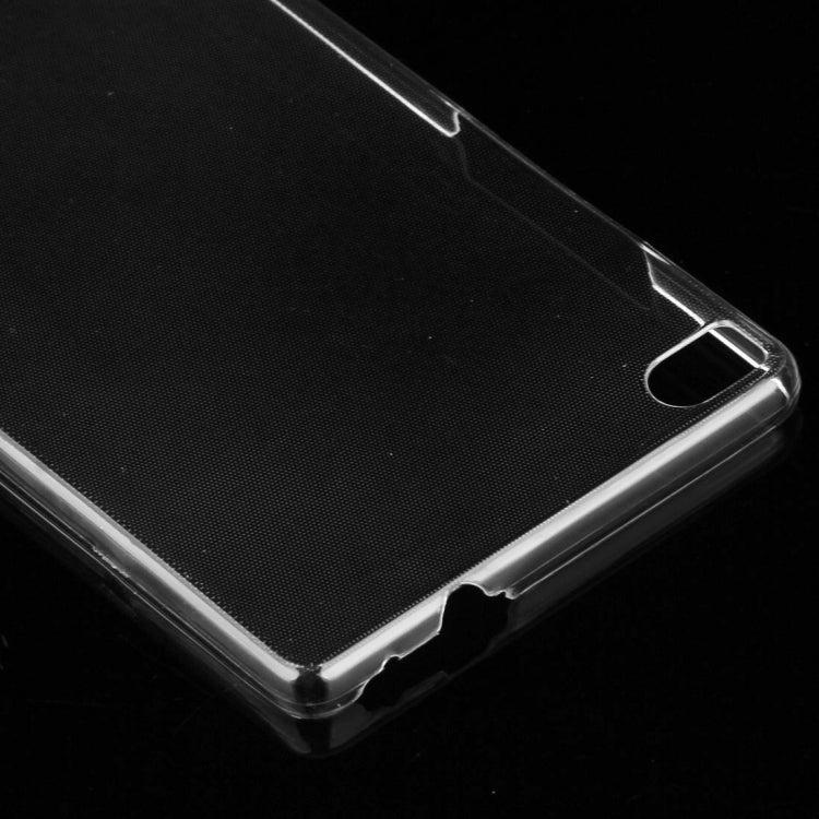 For Huawei  P8 0.75mm Double-sided Ultra-thin Transparent TPU Protective Case (Transparent)