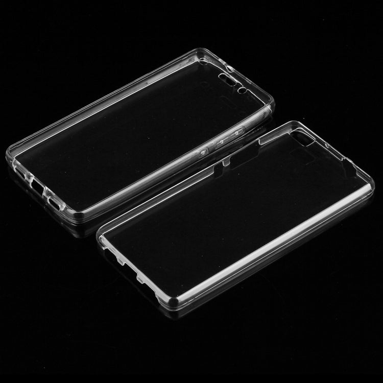 For Huawei  P8 Lite 0.75mm Double-sided Ultra-thin Transparent TPU Protective Case (Transparent)