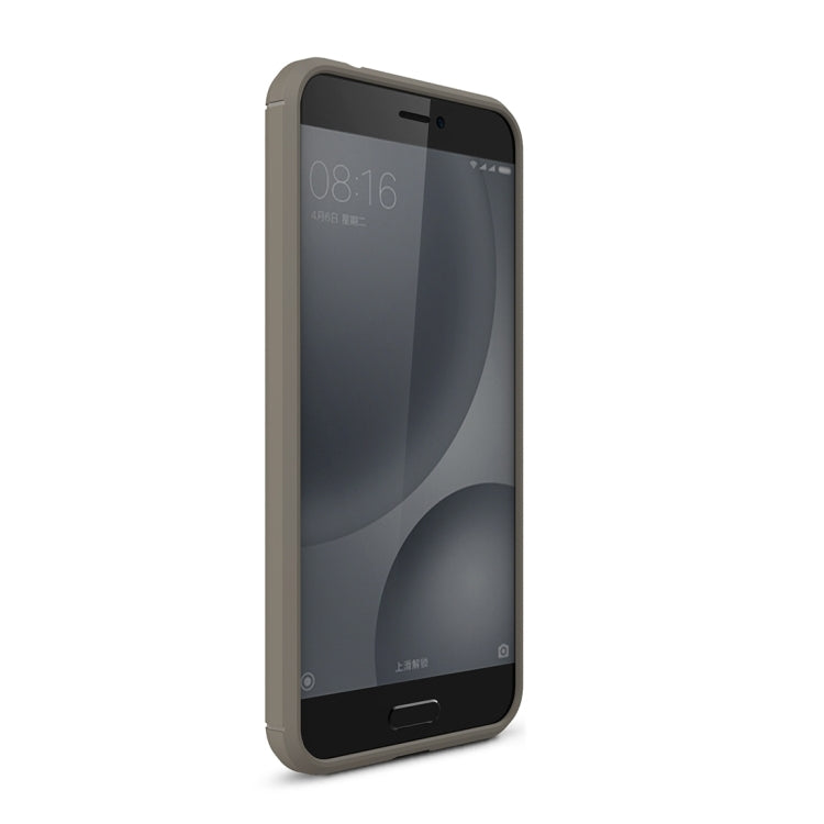 For Xiaomi  Mi 5c Brushed Carbon Fiber Texture Shockproof TPU Protective Cover Case