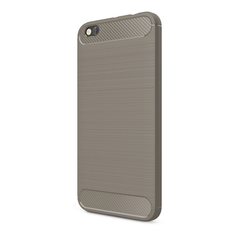 For Xiaomi  Mi 5c Brushed Carbon Fiber Texture Shockproof TPU Protective Cover Case