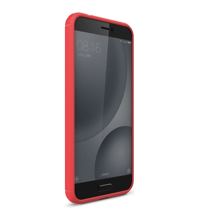 For Xiaomi  Mi 5c Brushed Carbon Fiber Texture Shockproof TPU Protective Cover Case