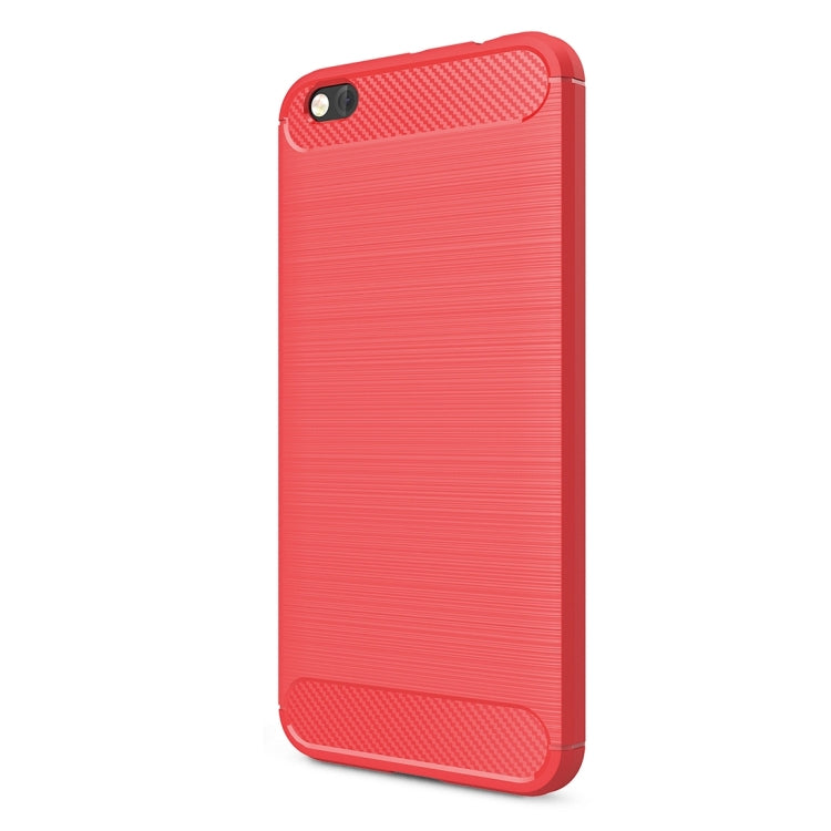 For Xiaomi  Mi 5c Brushed Carbon Fiber Texture Shockproof TPU Protective Cover Case