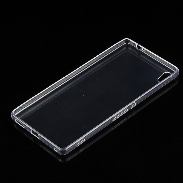 For Sony Xperia C6 0.75mm Ultra-thin Transparent TPU Protective Case(Transparent)