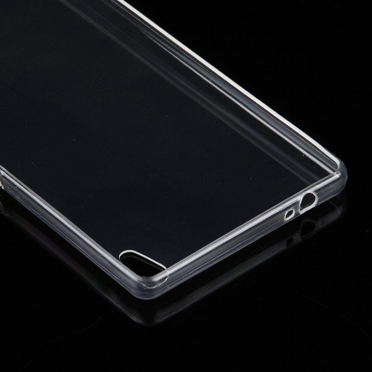 For Sony Xperia C6 0.75mm Ultra-thin Transparent TPU Protective Case(Transparent)