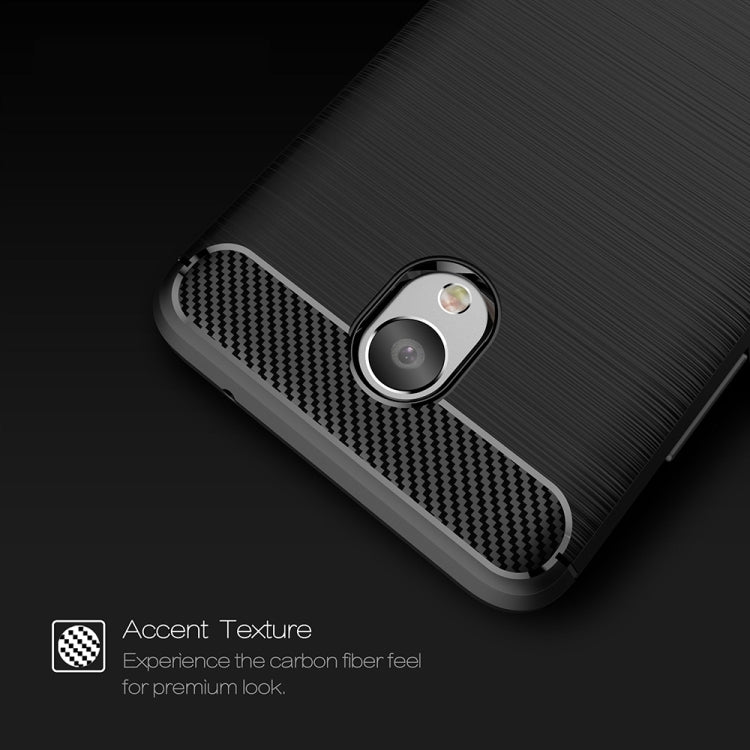 For Meizu  M5 Note Brushed Carbon Fiber Texture Shockproof TPU Protective Cover Case