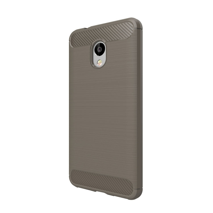 For Meizu  M5S Brushed Carbon Fiber Texture Shockproof TPU Protective Cover Case