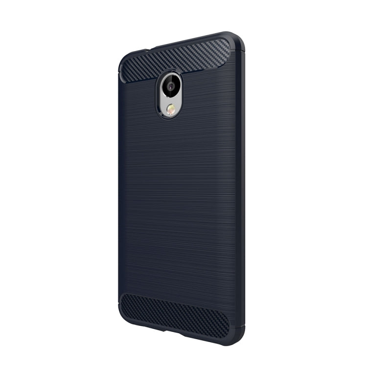 For Meizu  M5S Brushed Carbon Fiber Texture Shockproof TPU Protective Cover Case