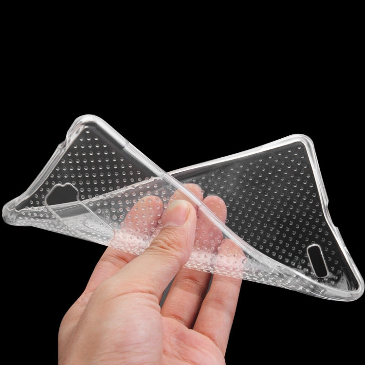 For OPPO  R7 Plus Shock-resistant Cushion TPU Protective Case(Transparent)