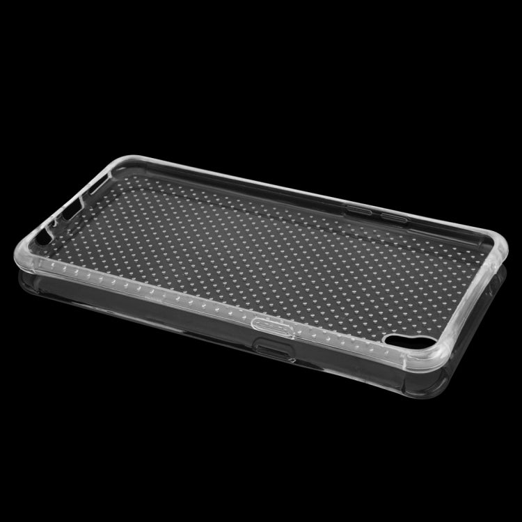 For OPPO  R9 Shock-resistant Cushion TPU Protective Case(Transparent)