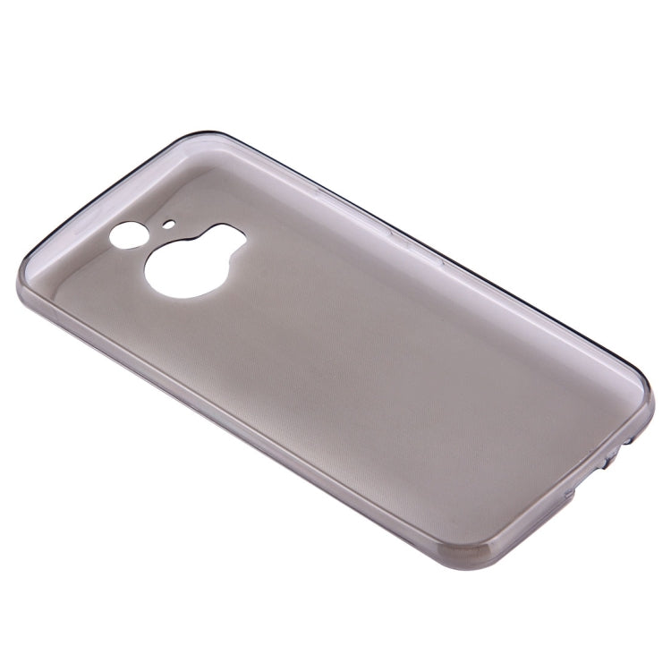 For HTC One M9+ 0.75mm Ultra-thin Transparent TPU Protective Case(Grey)