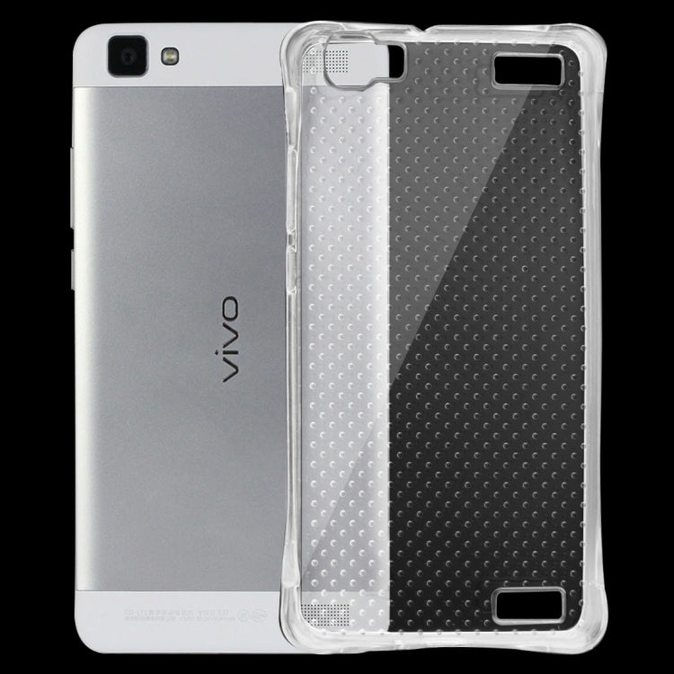 For Vivo  Y37 Shock-resistant Cushion TPU Protective Case(Transparent)
