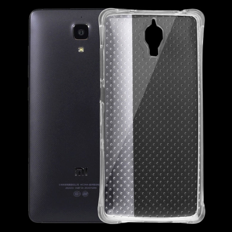 For Xiaomi  Mi 4 Shock-resistant Cushion TPU Protective Case(Transparent)