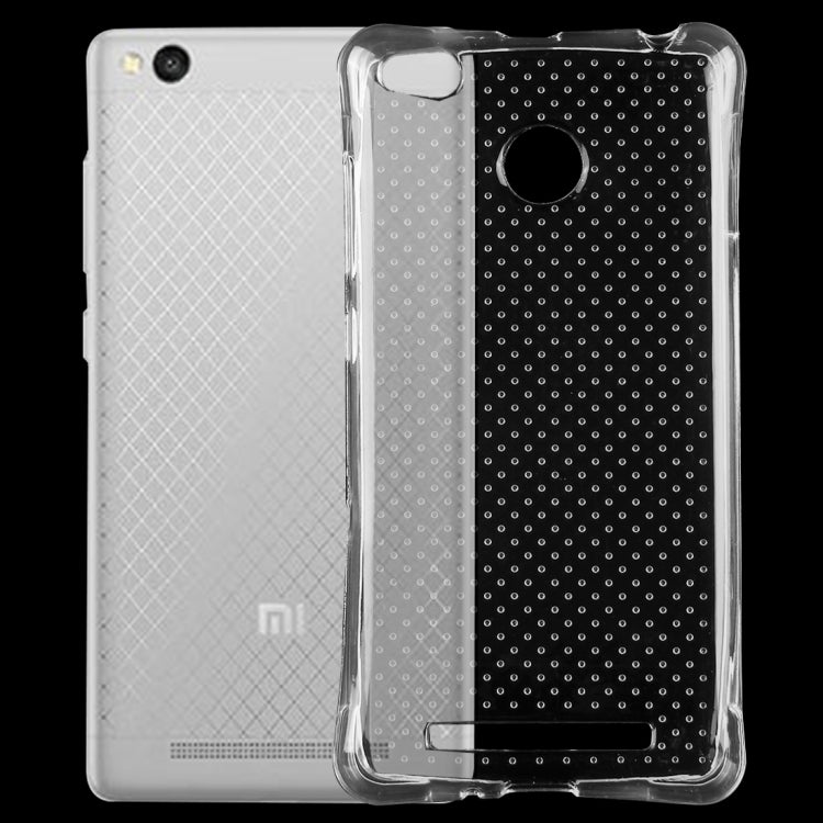 For Xiaomi  Redmi 3 Shock-resistant Cushion TPU Protective Case(Transparent)