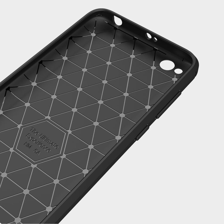 For Xiaomi  Redmi 5A Brushed Texture Carbon Fiber Shockproof TPU Rugged Armor Protective Case