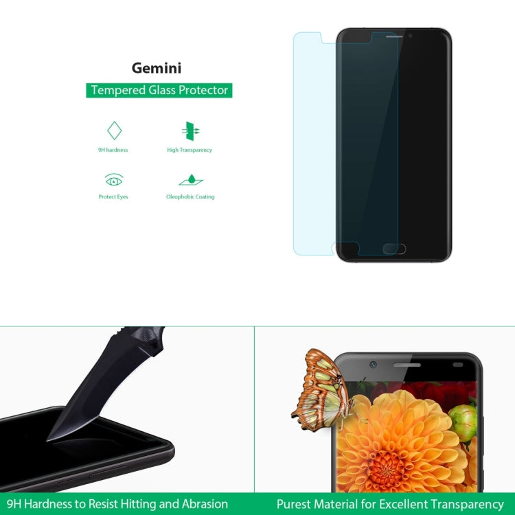 Ulefone for Gemini (MPH0238) TPU Case + Tempered Glass Screen Film + Ring Holder