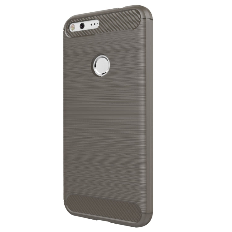 For Google Pixel XL Brushed Carbon Fiber Texture Shockproof TPU Protective Case