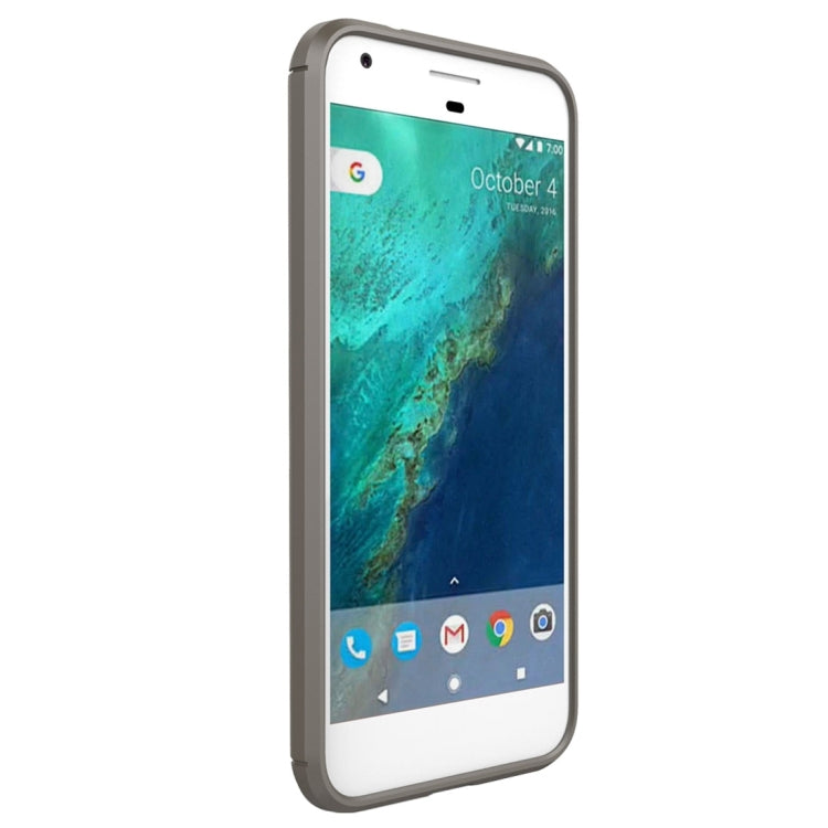 For Google Pixel XL Brushed Carbon Fiber Texture Shockproof TPU Protective Case