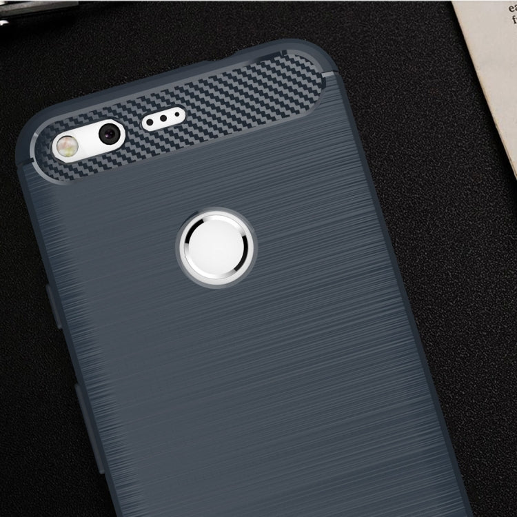 For Google Pixel Brushed Carbon Fiber Texture Shockproof TPU Protective Case