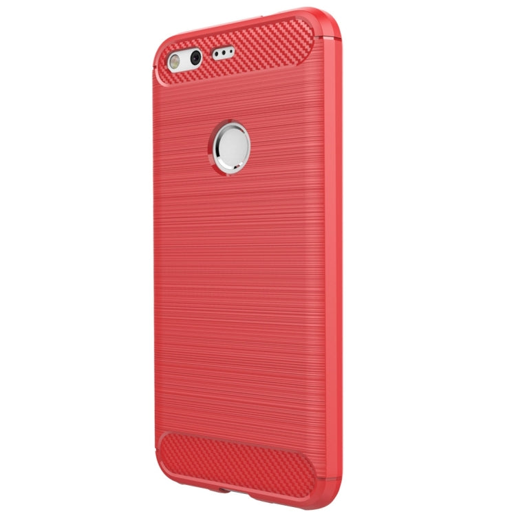 For Google Pixel Brushed Carbon Fiber Texture Shockproof TPU Protective Case