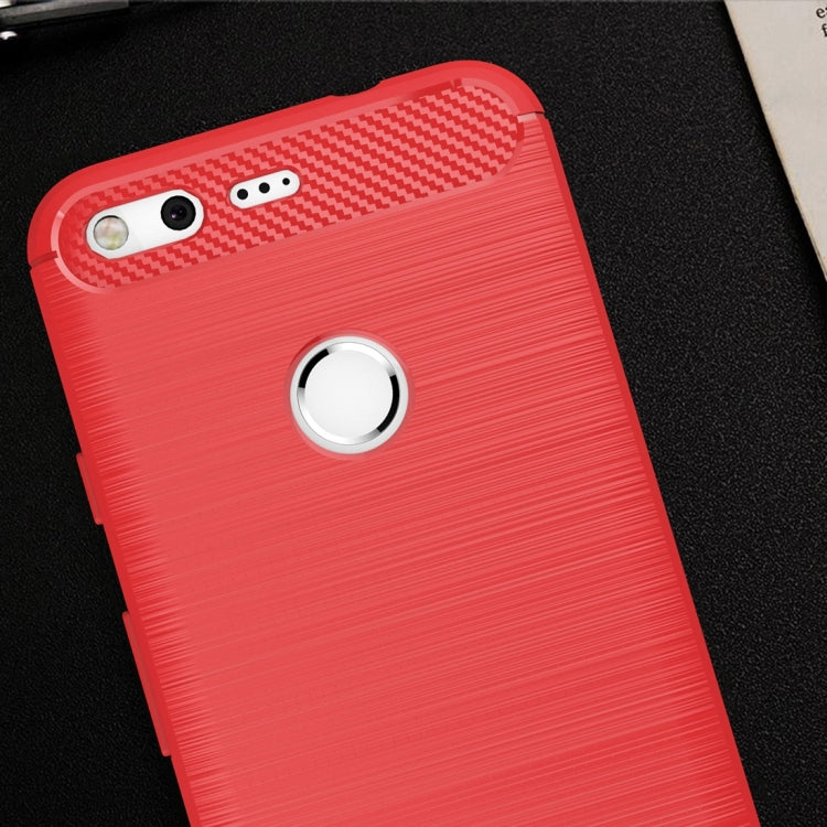For Google Pixel Brushed Carbon Fiber Texture Shockproof TPU Protective Case