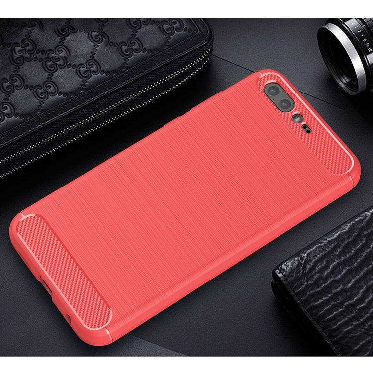 For Asus ZenFone 4 Pro (ZS551KL) Brushed Texture Carbon Fiber Shockproof TPU Rugged Armor Protective Case