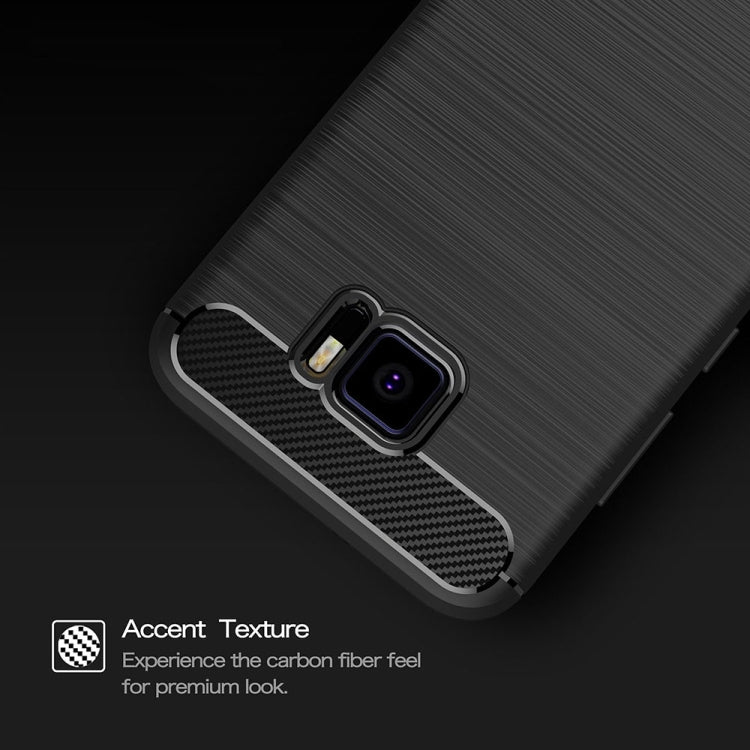 For ASUS ZenFone V V520KL Brushed Texture Carbon Fiber Shockproof TPU Rugged Armor Protective Case