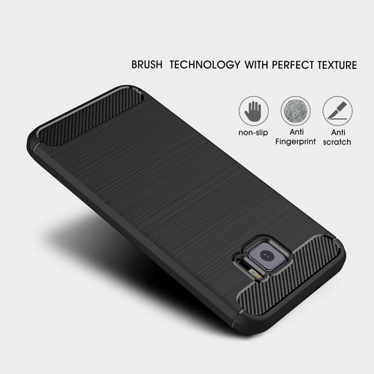 For ASUS ZenFone V V520KL Brushed Texture Carbon Fiber Shockproof TPU Rugged Armor Protective Case