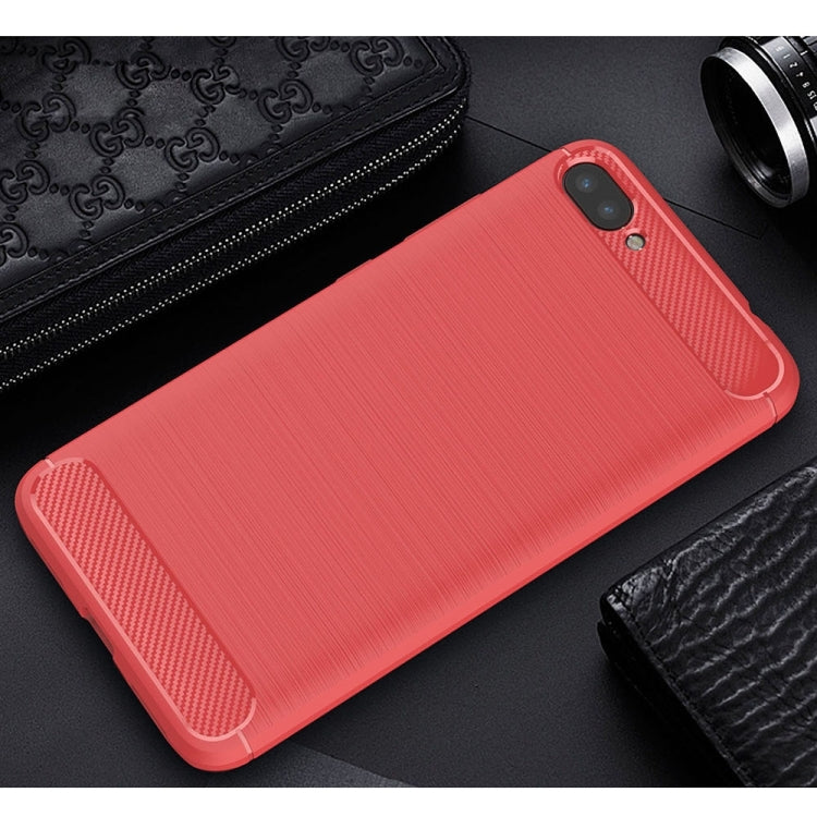 For Asus Zenfone 4 Max ZC520KL Brushed Texture Carbon Fiber Shockproof TPU Rugged Armor Protective Case