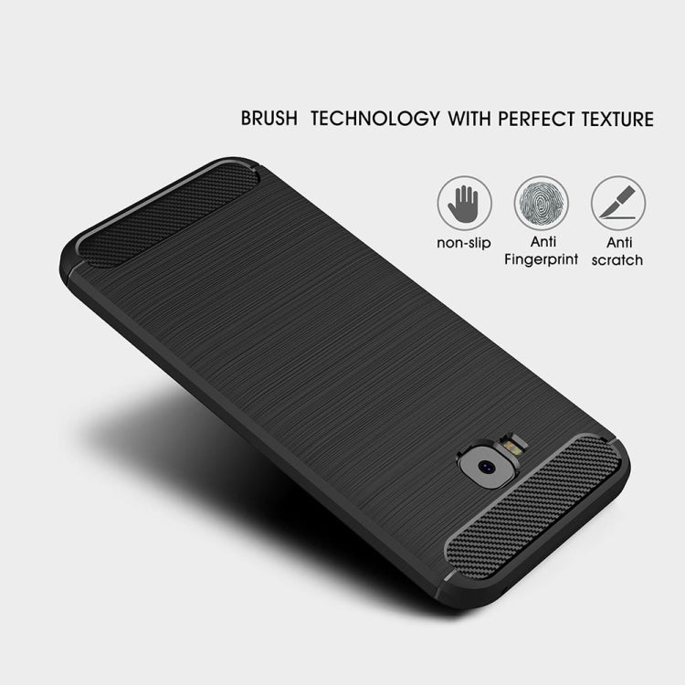 For Asus ZenFone 4 Selfie ZD553KL Brushed Texture Carbon Fiber Shockproof TPU Rugged Armor Protective Case