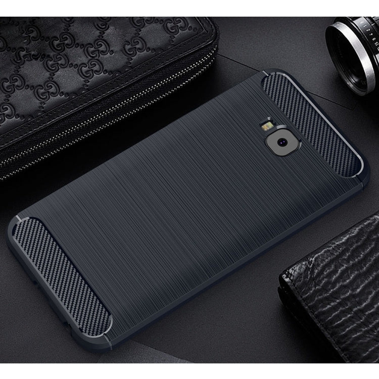 For Asus ZenFone 4 Selfie ZD553KL Brushed Texture Carbon Fiber Shockproof TPU Rugged Armor Protective Case